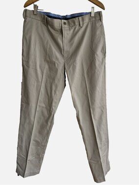 Brooks Brothers Pants Mens 36x32 khaki Clark Fit Advantage Chino Stretch Office